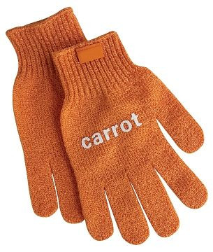Rokavica za čiščenje zelenjave Contacto, oranžna za korenje CARROT, pak.: par, 6537/009