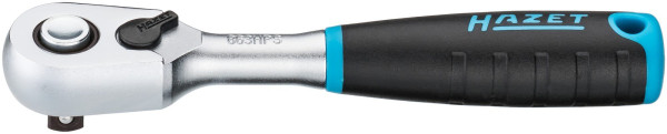 Hazet HiPer reverzibilna raglja z drobnimi zobmi, varnostna ključavnica, poln kvadrat 6,3 mm (1/4 palca), 863HPS