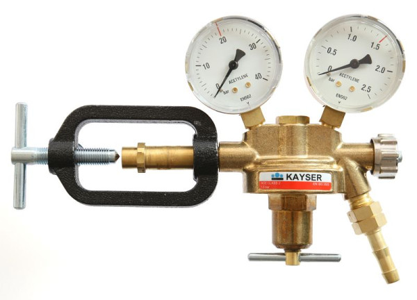 Kayser regulator tlaka 'acetylene', z 2 manometroma, Ø 63mm, 55182