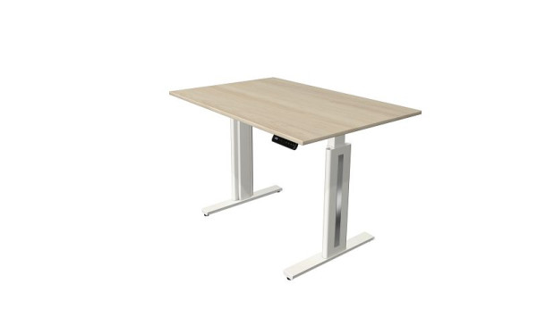 Kerkmann Move 3 sveža sedeča/stoječa miza, Š 1200 x G 800 mm, električno nastavljiva višina od 720-1200 mm, javor, 10183850