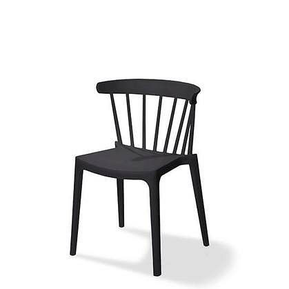 VEBA Windson zložljivi stol črn, polipropilen, 54x53x75 cm (ŠxGxV), 50900