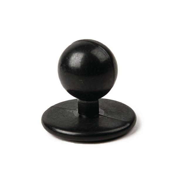 Whites kroglični gumbi črni, PU: 12 kosov, A016