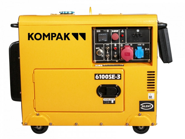 KOMPAK 6,9 kVA Diesel 6100SE-3 400 V Generator Generator, NT-6100SE-3