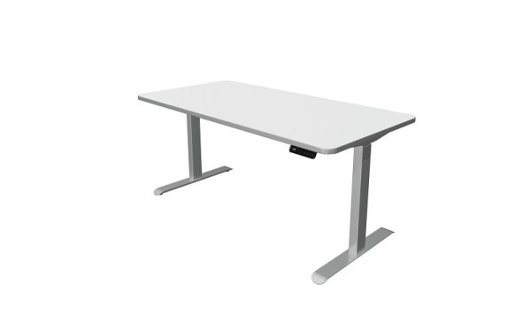 Kerkmann sedeča/stoječa miza, Move 3 Premium, Š 1600 x G 800 mm, električno nastavljiva višina od 720-1210 mm, bela, 10331110