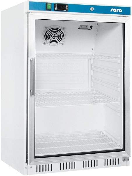 Saro hladilnik za shranjevanje s steklenimi vrati - bel model HK 200 GD, 323-4030