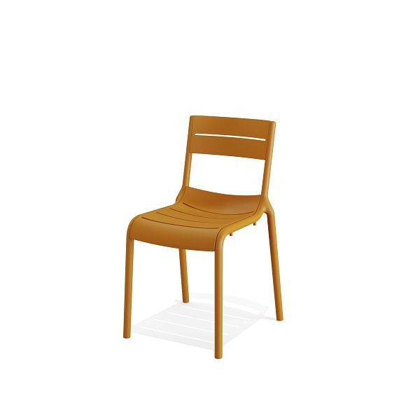 VEBA Dvoriščni stol Calor, rumen, 49x55x82 cm, 50704