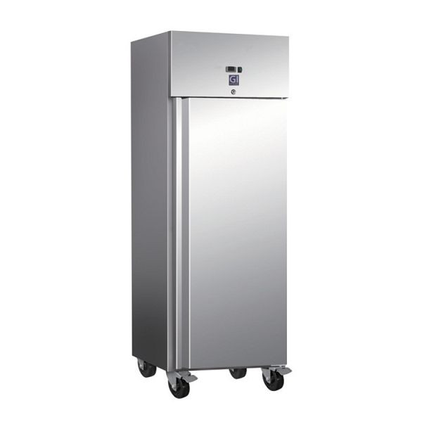 Gastro-Inox nerjaveče jeklo 600 l hladilnik statično hlajenje z ventilatorjem neto prostornina 537 l 201.002