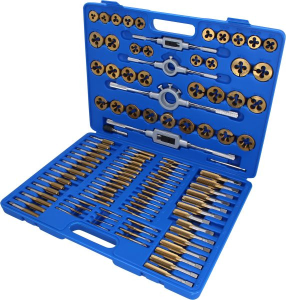 Brilliant Tools Set orodij za rezanje navojev TiN 110 kosov BT101985