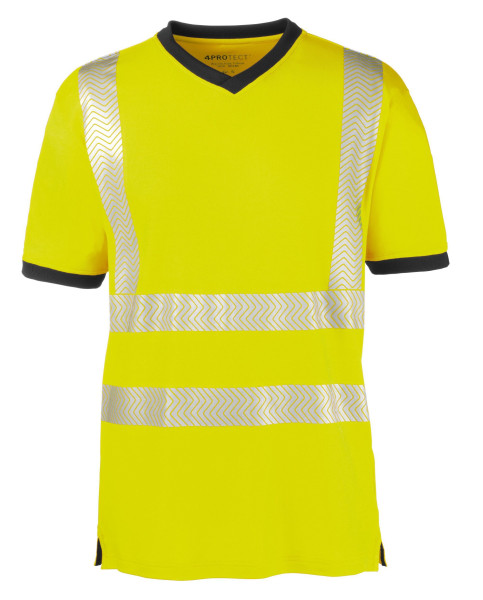 4PROTECT visoko vidna majica s kratkimi rokavi MIAMI, svetlo rumeno/siva, vel.: XS, pak. 10 kom, 3431-XS