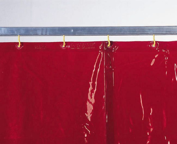 ELMAG varilna zaščitna zavesa rdeča, širina: 1300 x višina: 1800x0,4 mm v skladu s prEN 1598/1994, 56250