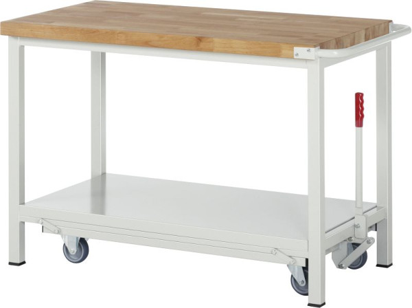 RAU delovna miza s spustnim podvozjem serija 8000, 1250x880x700 mm, 05-8000-6-127B4F.12