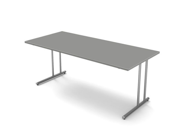 Pisalna miza Kerkmann z okvirjem C-noge, Start Up, Š 1800 mm x G 800 mm x V 750 mm, barva: grafit, 11434612