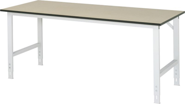 Delovna miza serije RAU Tom (6030) - višinsko nastavljiva, MDF plošča, 2000x760-1080x800 mm, 06-625F80-20.12