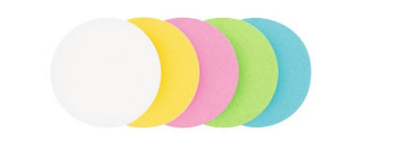 Legamaster moderacijske kartice krogi 9,5 cm 500 kosov raznovrstnih, 5 barv, 7-253199