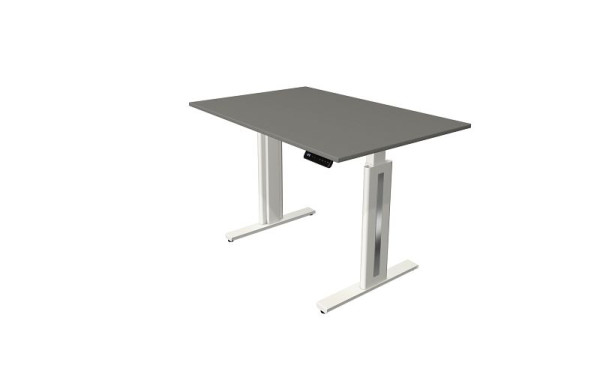 Kerkmann Move 3 sveža sedeča/stoječa miza, Š 1200 x G 800 mm, električno nastavljiva višina od 720-1200 mm, grafit, 10184012